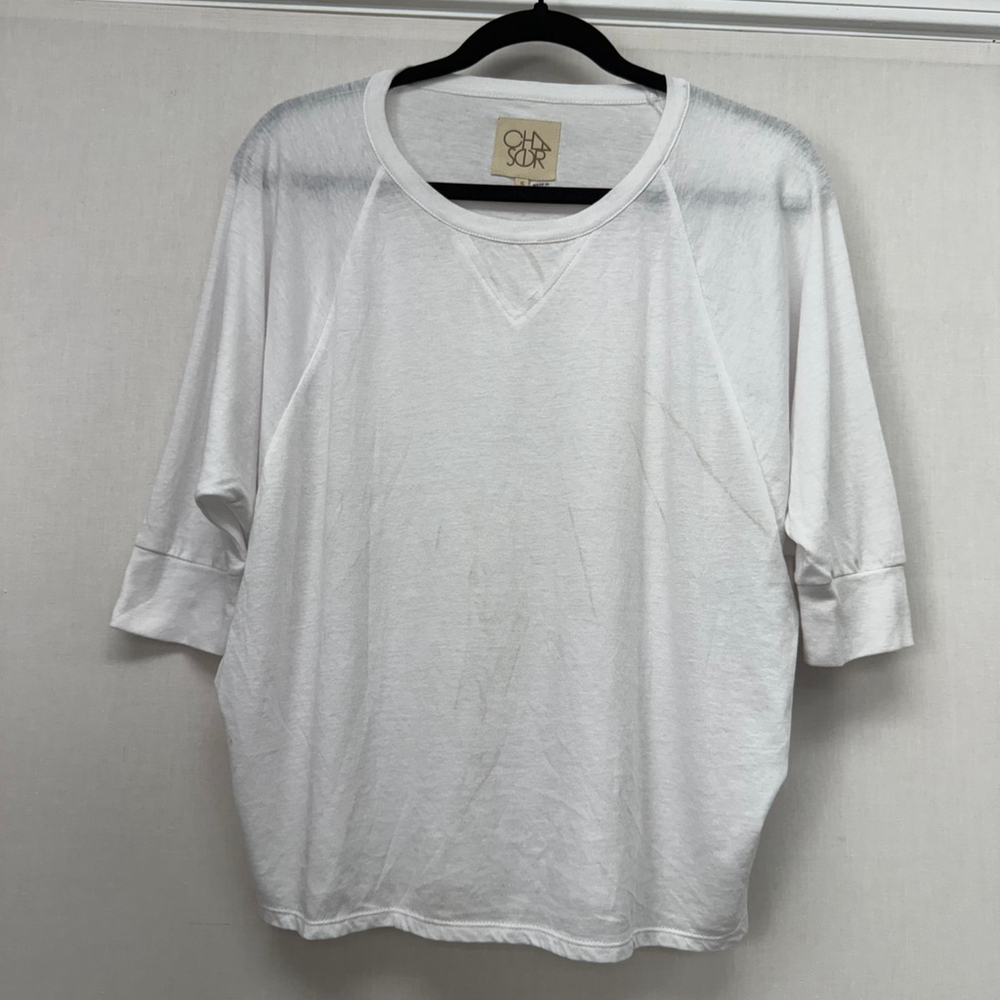 Women's Chaser White Short Sleeve Raglan Tee S